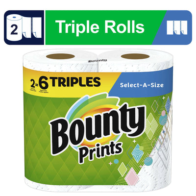 Select-A-Size Paper Towels, 2 Triple Rolls, Print